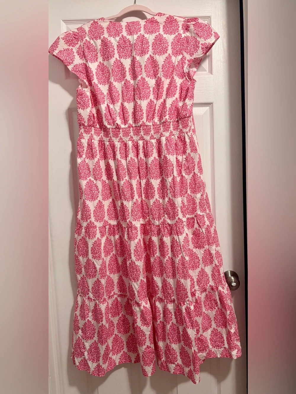 Boden May Floret Print Tiered Midi Dress - Picture 5 of 6